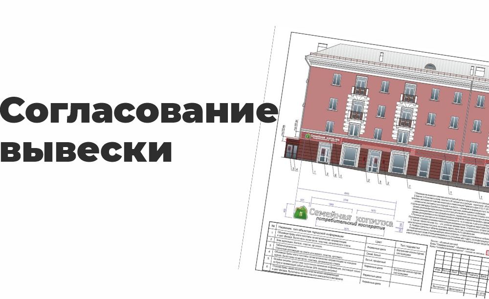 Согласование вывески Согласование вывески